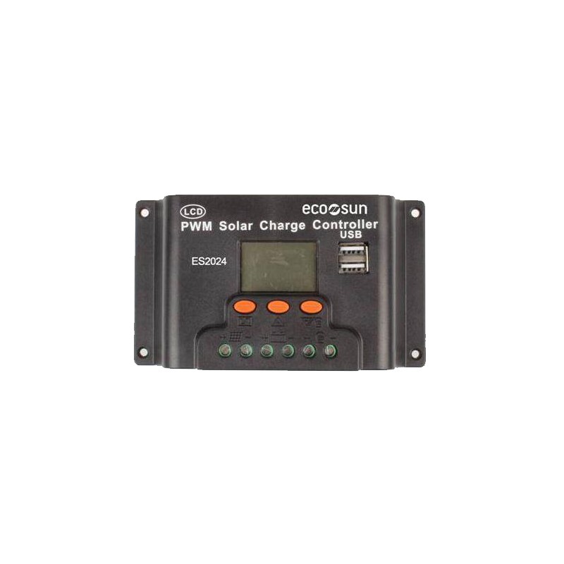 CHARGE CONTROLLER ES-EXPERT CC2024, 20A, 12/24V + LCD DISPLAY, ECO//SUN Φωτοβολταϊκά Συστήματα | Φωτοβολταϊκά Πάνελ