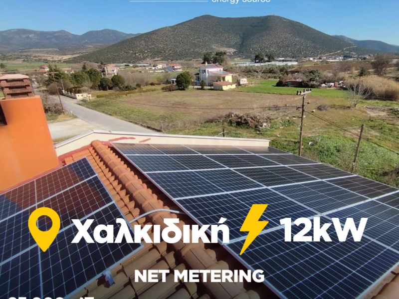 New ecosun home project 12 kW Χαλκιδική